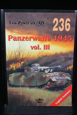 Ww2 German Panzerwaffe 1945 Panzer Tank Vol 3 Book