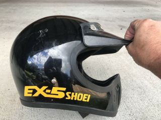Vintage Shoei Ex - 5 Motocross Motorcycle Helmet 1980’s Ama Moto Helmet Rare Japan