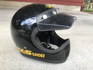 Vintage Shoei EX - 5 Motocross Motorcycle Helmet 1980’s AMA Moto Helmet Rare Japan 2