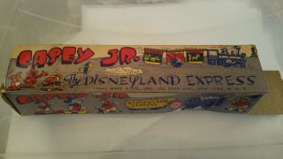 Vintage Mickey Mouse Casey Jr Disneyland Express Wind Up Toy Train By Marx W Box