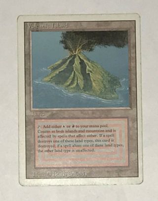 Revised Volcanic Island Red Blue Dual Land Mtg Magic The Gathering Rare