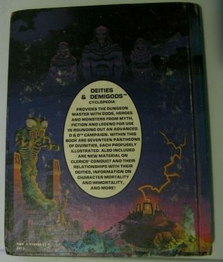 VINTAGE - TSR AD&D - - Deities & Demigods - - 1980 - - 144 PAGES - - HARDCOVER 2