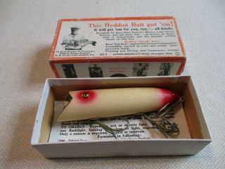 Heddon Luminous Basser In Correct Box With Paper