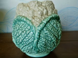 Rare Vintage Burleigh Ware Vase Cauliflower Design
