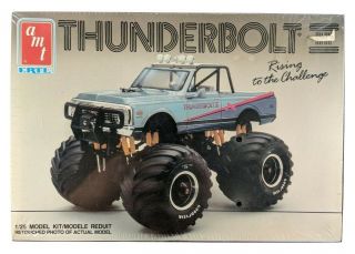 Amt Ertl Thunderbolt Ii Monster Truck Model Kit 6931 1/25 Scale Vintage 1989