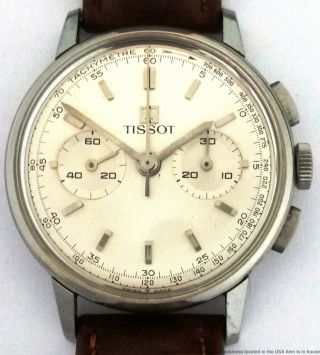 Tissot 810 - 64 Vintage Dial Two Button Chronograph Mens Watch