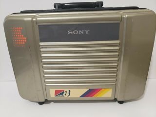 Sony Ev - C8u Video 8 Cassette Recorder Deck,  Ccd - M8u Camera Mini 8 Vintage