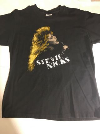 Rare Vintage Stevie Nicks Rock A Little 1986 Concert Tour T - Shirt Size L Vtg 80s