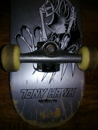 Vintage Tony Hawk Birdhouse Silver Flight Skateboard Deck Complete Make Offer 2