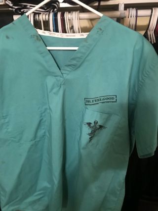 Motley Crue Dr Feelgood Surgeon Shirt Vintage Tour Shirt Size Large Doctor Scrub