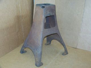 Antique Cast Iron Cream Separator Base Stand Steampunk Industrial Table Pedestal 4