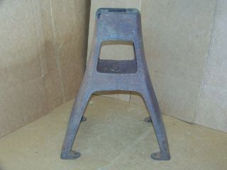 Antique Cast Iron Cream Separator Base Stand Steampunk Industrial Table Pedestal 5