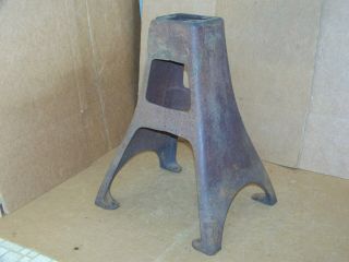 Antique Cast Iron Cream Separator Base Stand Steampunk Industrial Table Pedestal 6