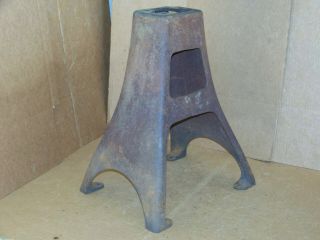Antique Cast Iron Cream Separator Base Stand Steampunk Industrial Table Pedestal 8