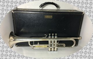 Vintage 1970 ' s GETZEN 590 - S Capri Silver Trumpet W/ Case & Accessories 5