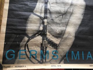 The Germs (MIA) Darby Crash Slash Mag Poster Authentic Rare Promo 1978 4