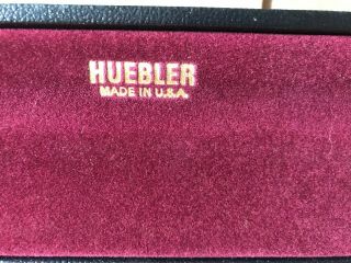 Huebler Very Vintage Pool Cue Two Piece With Case No Taper Roll 6