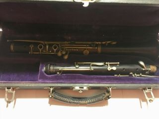 Vintage Brevete Triebert A Paris Oboe - 1219 Anselmo Lopez Habana -