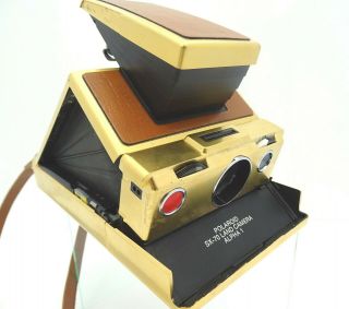 Rare Gold & Tan Polaroid Sx - 70 Land Camera Alpha 1 / Vintage Instant