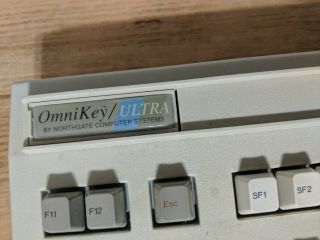 Vintage Northgate OmniKey Ultra Mechanical Clicky White ALPS Keyboard 2