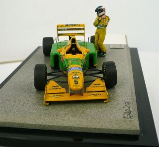 PLM Studio 1:43 Pro - Built Benetton B192 W/ M.  Schumacher Figure 1992 - RP - MM 3