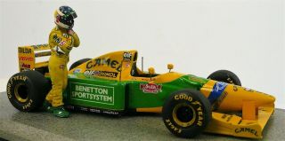PLM Studio 1:43 Pro - Built Benetton B192 W/ M.  Schumacher Figure 1992 - RP - MM 4