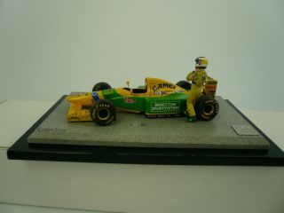 PLM Studio 1:43 Pro - Built Benetton B192 W/ M.  Schumacher Figure 1992 - RP - MM 7