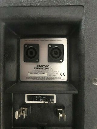 Pair Vintage Bose 402 speakers Professional Loudspeakers 3