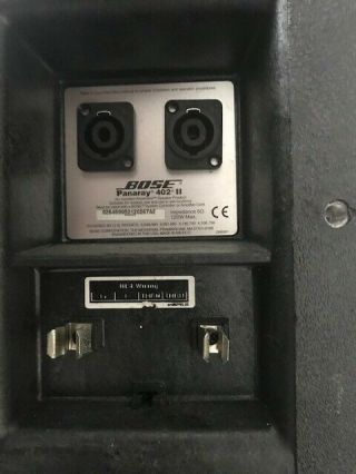 Pair Vintage Bose 402 speakers Professional Loudspeakers 4