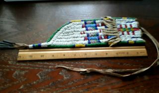 Antique Vintage Native American Indian Tribe Beaded Knife Sheath North Plains