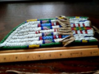 Antique Vintage Native American Indian tribe beaded knife sheath North Plains 2
