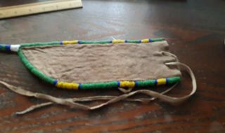 Antique Vintage Native American Indian tribe beaded knife sheath North Plains 8