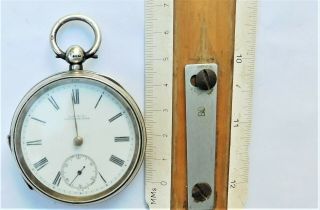 HM 1905 Waltham Silver Mechanical Pocket Watch Vintage Antique 8