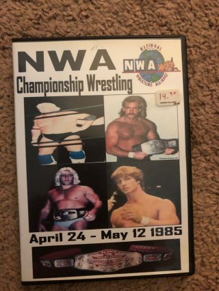 Nwa Wcw Championship Wrestling 1985 Pro Wrestling Dvd Vintage Artwork Wwe Wwf