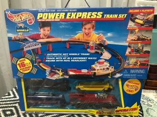 Vintage Hot Wheels Power Express Train Set -