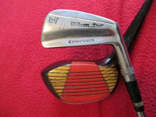 Vintage 1966 Wilson Staff Dynapower Complete Set Of Irons And Woods