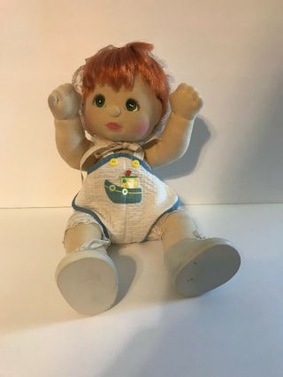 Vintage My Child Doll Red Short Hair Green Eyes Beach Sail Boat Outfit