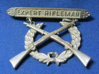 Wwii 1943 Usmc Rifle Expert Badge By H&h Imperial