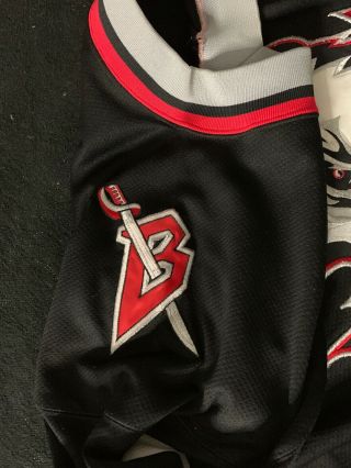 Buffalo Sabres Hockey Vintage Starter Jersey Black Size Large 8