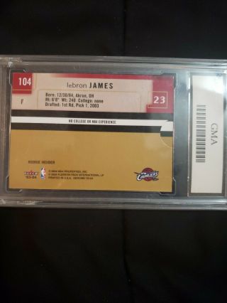 2003/04 Fleer LeBron James 104 Rookie /499 RARE GEM MT 10 2