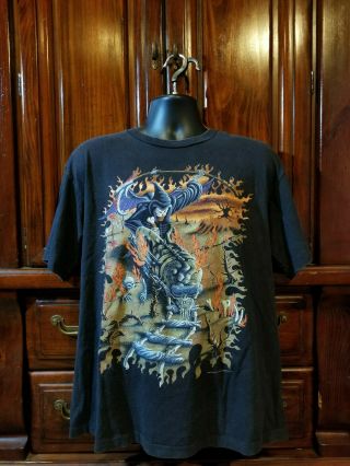 Vtg Megadeth Youthanasia World Tour 1995 Shirt Size Xl Dave Mustaine Heavy Metal