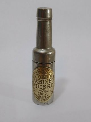 Vintage Cincinnati 1840 “peebles Old Cabinet Whisky” Corkscrew.