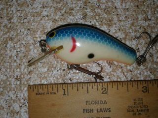 Vintage Bagley Lure - All Brass - Rare Blue Scale Color - Collectible