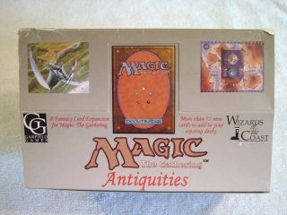 Antiquities Booster Box Empty Magic The Gathering Wizards Of The Coast