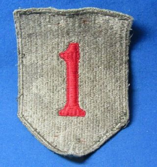 Wwii 1st Infantry Division Big Red One Patch No Glow