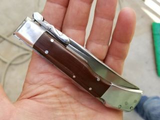 Rare Vintage USSR Soviet Folding Pocket Knife Stainless Steel Automatically Open 3