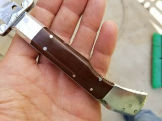 Rare Vintage USSR Soviet Folding Pocket Knife Stainless Steel Automatically Open 8