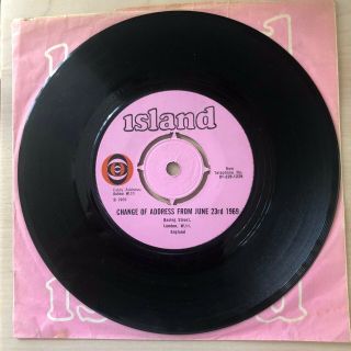 Blind Faith Eric Clapton Change Of Address Uk Promo 45 Island Records Very Rare