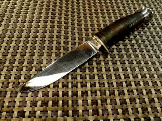 1940 - 1965 Rare CASE USA VINTAGE HUNTING SKINNING KNIFE & CASE XX SHEATH 5