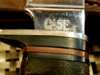 1940 - 1965 Rare CASE USA VINTAGE HUNTING SKINNING KNIFE & CASE XX SHEATH 6
